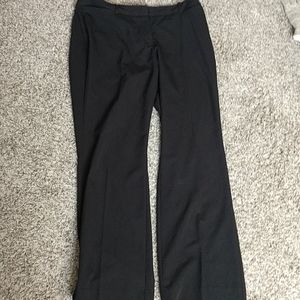 Black boot cut slacks
